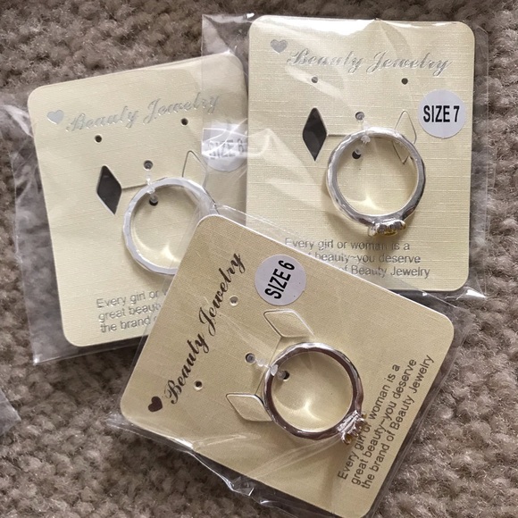 🐝 Queen Bee hammered stamped .925 rings - Picture 7 of 8